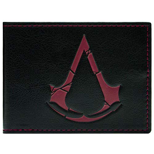 Cartera de Ubisoft Assassins Creed Rogue Símbolo Negro Cartera de Ubisoft Assassins Creed Rogue Símbolo Negro