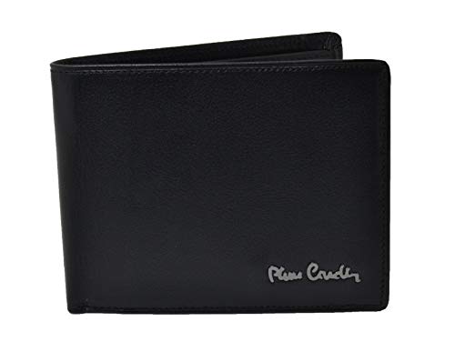 Cartera hombre PIERRE CARDIN negro en cuero con monedero y solapa A5524 Cartera hombre PIERRE CARDIN negro en cuero con monedero y solapa A5524