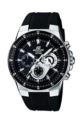 Casio EF-552-1AVEF EDIFICE - Reloj en caja sólida de acero inoxidable, 10 BAR, para Hombre, con Correa de Acero macizo, Negro Casio EF-552-1AVEF EDIFICE - Reloj en caja sólida de acero inoxidable, 10 BAR, para Hombre, con Correa de Acero macizo, Negro