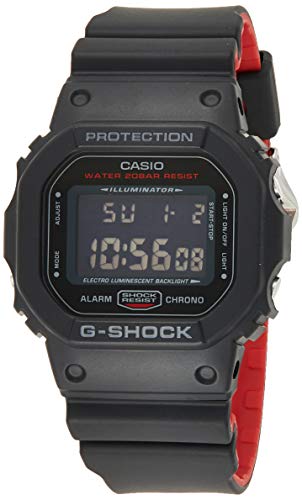 Casio G-SHOCK Reloj Digital, 20 BAR, Negro, para Hombre, DW-5600HR-1ER
