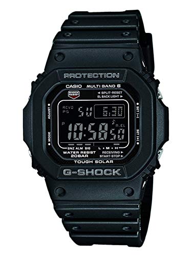 Casio G-SHOCK Reloj Digital, Reloj radiocontrolado y solar, 20 BAR, Negro, para Hombre, GW-M5610-1BER