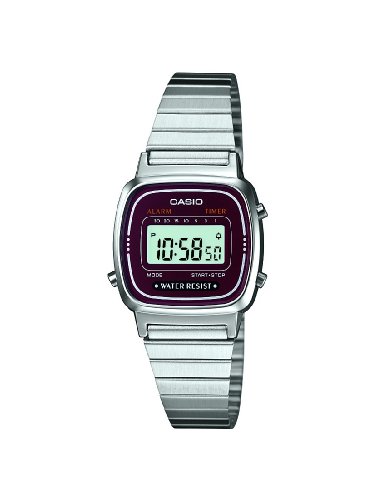 Casio LA670WEA-4EF - Reloj Digital de Cuarzo para Mujer con Correa de Acero Inoxidable, Color Plateado Casio LA670WEA-4EF - Reloj Digital de Cuarzo para Mujer con Correa de Acero Inoxidable, Color Plateado
