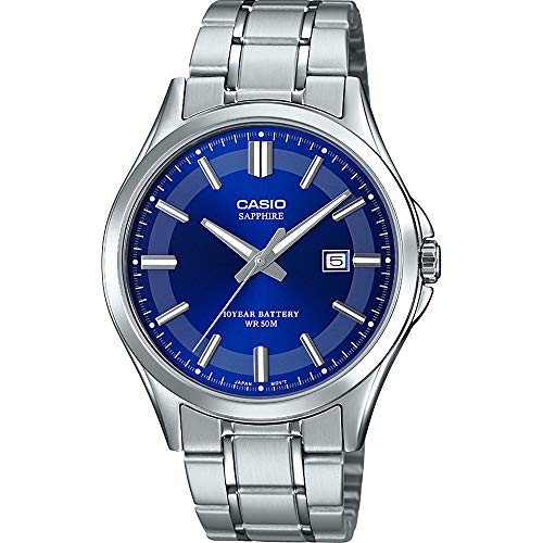 Casio Reloj Analógico para Hombre de Cuarzo con Correa en Acero Inoxidable MTS-100D-2AVEF Casio Reloj Analógico para Hombre de Cuarzo con Correa en Acero Inoxidable MTS-100D-2AVEF