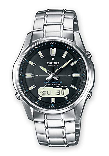 Casio WAVE CEPTOR Reloj Radiocontrolado y solar, Cristal de zafiro, Caja sólida de acero inoxidable, Negro, para Hombre, con Correa de Acero macizo, LCW-M100DSE-1AER Casio WAVE CEPTOR Reloj Radiocontrolado y solar, Cristal de zafiro, Caja sólida de acero inoxidable, Negro, para Hombre, con Correa de Acero macizo, LCW-M100DSE-1AER