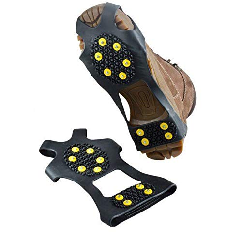 Caucho Spikes Antideslizante apretones de Hielo Nieve Escalada Nieve Spikes Grapas Grapas Cadena Garras apretones Botas Cubierta Caucho Spikes Antideslizante apretones de Hielo Nieve Escalada Nieve Spikes Grapas Grapas Cadena Garras apretones Botas Cubierta