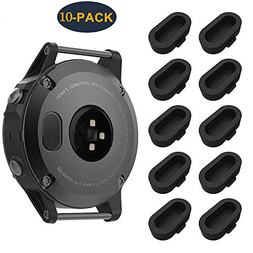 CAVN 10PCS Tapones de Polvo Compatible con Garmin Fenix 5 5S 5X 6 6S 6X/Vivoactive 4,4s,3 /Music/Instinct/Forerunner 935,945,45,245, Cargador de Silicona Suave CAVN 10PCS Tapones de Polvo Compatible con Garmin Fenix 5 5S 5X 6 6S 6X/Vivoactive 4,4s,3 /Music/Instinct/Forerunner 935,945,45,245, Cargador de Silicona Suave