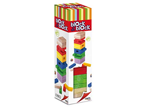 Cayro - Torre de Madera Block & Block Colores - Juego de observación y lógica - Juego de Mesa - Desarrollo de Habilidades cognitivas e inteligencias múltiples - Juego de Mesa (859)