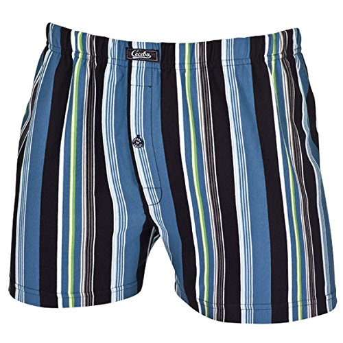 Ceceba Calzoncillos a Rayas en Azul/Gris Turquesa-Negro Oversize, 4/5/6/7/8/9/10/12/14/16/18:16 Ceceba Calzoncillos a Rayas en Azul/Gris Turquesa-Negro Oversize, 4/5/6/7/8/9/10/12/14/16/18:16