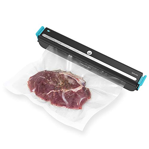 Cecotec Envasadora al vacío FoodCare SealVac 600 Easy. Sistema de envasado rápido en 10 Segundos, presión de vacío de 60 kPa,5 Bolsas de 20 x 30 cm, Apta para Bolsas genéricas (SealVac 600 Easy) Cecotec Envasadora al vacío FoodCare SealVac 600 Easy. Sistema de envasado rápido en 10 Segundos, presión de vacío de 60 kPa,5 Bolsas de 20 x 30 cm, Apta para Bolsas genéricas (SealVac 600 Easy)