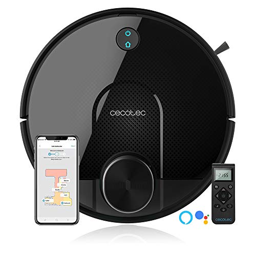 Cecotec Robot Aspirador Conga Serie 3690 Absolute. 2700 Pa, Gestión y Edición de Habitaciones, App con hasta 5 Mapas, Aspira, Barre, Friega y Pasa la Mopa, Alexa y Google Home, Apto para Wi-Fi 5GHz