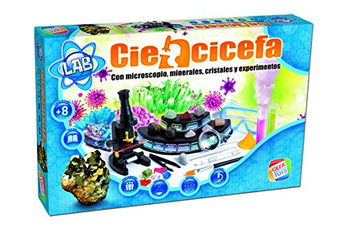 Cefa Toys- Ciencicefa 4 en 1 química, Cristales, microscopio y minerales (21752) Cefa Toys- Ciencicefa 4 en 1 química, Cristales, microscopio y minerales (21752)
