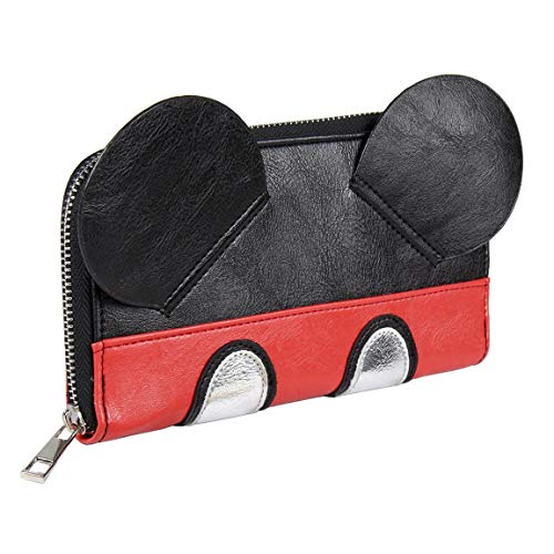 Cerdá 2600000256 Cartera Polipiel Mickey, Negro, 19 cm Cerdá 2600000256 Cartera Polipiel Mickey, Negro, 19 cm