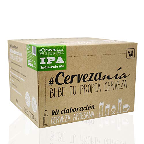 #Cervezanía - Kit de elaboración de cerveza artesana India Pale Ale IPA. Elabora 5 litros de cerveza en casa #Cervezanía - Kit de elaboración de cerveza artesana India Pale Ale IPA. Elabora 5 litros de cerveza en casa