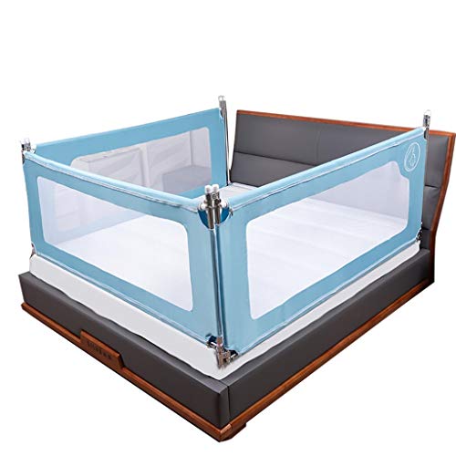 Chang-dq - Barrera de protección para cunas de bebé, para dormir, protección contra caídas, pared acústica, valla vertical, 1,5 - 2,2 m, tienda doméstica (color: azul, tamaño: 150 x 190 cm)