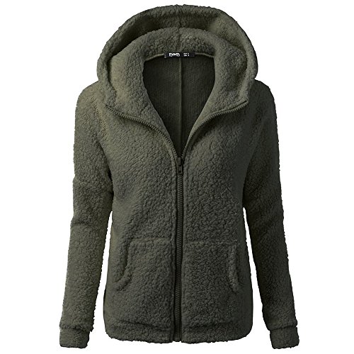 Chaqueta Mujeres de Invierno de Lana Cálida Cremallera Abrigo con Capucha Casual Suéter Abrigo de Algodón Outwear Hoodie riou Chaqueta Mujeres de Invierno de Lana Cálida Cremallera Abrigo con Capucha Casual Suéter Abrigo de Algodón Outwear Hoodie riou