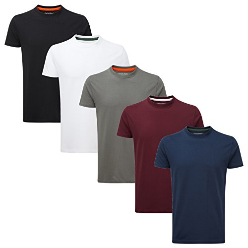 Charles Wilson Paquete 5 Camisetas Cuello Redondo Lisas (3X-Large, Essentials) Charles Wilson Paquete 5 Camisetas Cuello Redondo Lisas (3X-Large, Essentials)