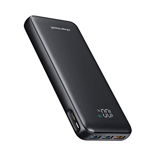 Charmast Batería Externa 23800mAh Power Bank USB C PD18W & QC3.0 Rápido Cargador Portátil Móvil Ultra Alta Capacidad con Pantalla LCD Digital,con 4 Salidas y 2 Entradas para Smartphones Tabletas y Más