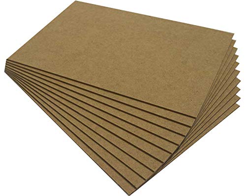 Chely Intermarket, Tablero de madera MDF 30x40cm (2,5mm) (Pack 10 tableros), fabricado a partir de fibras de maderas | Especial para cortes con láser, CNC y calado (558-30x40-0,25)