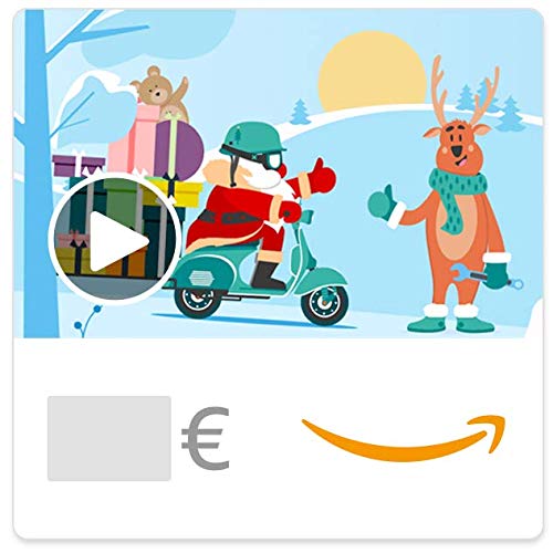 Cheques Regalo de Amazon.es - E-mail - Papa Noel en scooter (animación) Cheques Regalo de Amazon.es - E-mail - Papa Noel en scooter (animación)