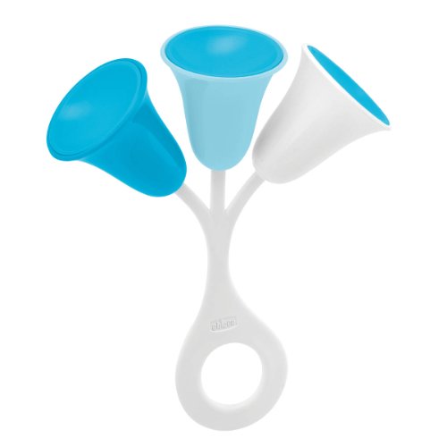 Chicco- Big & Small Sonajero Tulipán Azul, Color, 3m+ (23200000) Chicco- Big & Small Sonajero Tulipán Azul, Color, 3m+ (23200000)