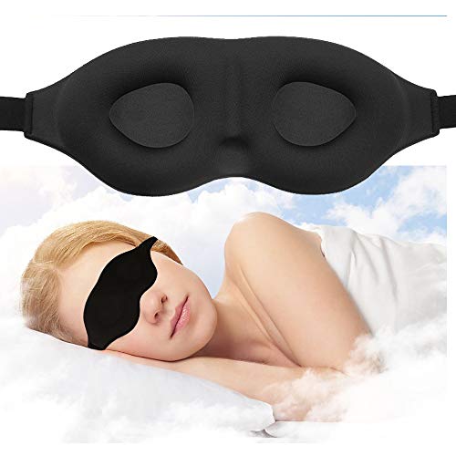 ChuckSss Prima 3D Antifaces para Ojos Máscara De Dormir para Hombre Y Mujer, Máscara De Ojo Durmiente Respirable Ultra Suave, Anti-luz para Acostarse Viajar Relajación Insomnio