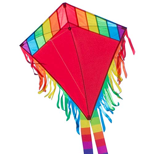 CIM Cometa - Maya Eddy Red - por niños con Edad a Partir de 3 años - 65x72cm - Cordón y Cola de la Cometa incluidos CIM Cometa - Maya Eddy Red - por niños con Edad a Partir de 3 años - 65x72cm - Cordón y Cola de la Cometa incluidos