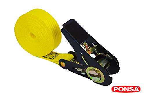Cinta trincaje con tensor -Ratchet - Carraca - para cargas semi pesadas. Longitud 5m. Resistencia rotura real 2.000 kg. 027135025108 Cinta trincaje con tensor -Ratchet - Carraca - para cargas semi pesadas. Longitud 5m. Resistencia rotura real 2.000 kg. 027135025108