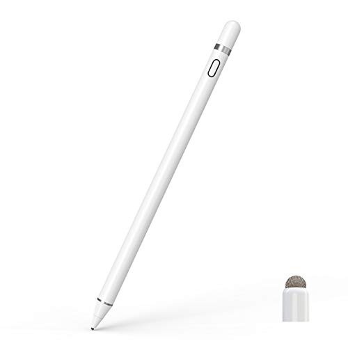 CiSiRUN Lápiz Táctil Lápiz Capacitivo para iPad Recargable, Punta Ultrafina de 1,5 mm y Puerto de Carga magnética, Compatible con iPad, iPhone y tabletas