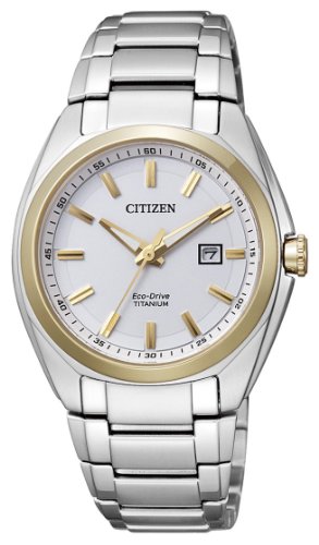 Citizen EW2214-52A - Reloj analógico de Cuarzo para Mujer, Correa de Titanio Multicolor