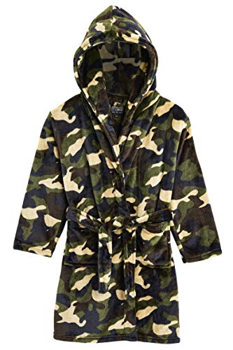 CityComfort Bata Forro Polar Niño, Albornoz Niño de Estar por Casa con Capucha y Cinturon, Ropa de Dormir Batas para Niños Diseño Camuflaje, Regalos para Niños Niñas (Verde Woodland, 11-12 años) CityComfort Bata Forro Polar Niño, Albornoz Niño de Estar por Casa con Capucha y Cinturon, Ropa de Dormir Batas para Niños Diseño Camuflaje, Regalos para Niños Niñas (Verde Woodland, 11-12 años)