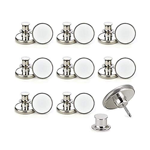 CJWY Botones instantáneos de Ajuste Repuesto sin Costuras de Repuesto Button to Extend or Reduce Any Pants Waist,Silver,8PCS CJWY Botones instantáneos de Ajuste Repuesto sin Costuras de Repuesto Button to Extend or Reduce Any Pants Waist,Silver,8PCS