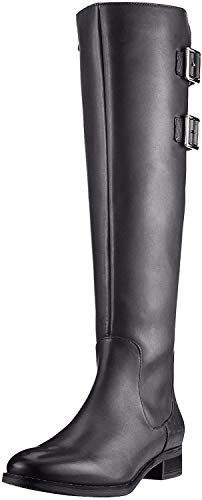 Clarks Netley Ride, Botines Mujer, Negro (Black Leather Black Leather), 38 EU