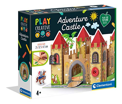 Clementoni 15273 Clementoni-15273-Play Creative-Adventure Castle Playset, Multicolor