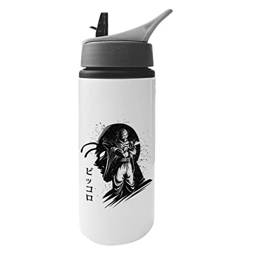 Cloud City 7 Piccolo Paint Silhouette Dragon Ball Z Aluminium Water Bottle with Straw