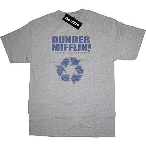C.N. Dunder Mifflin Inc Paper Company Recycle T-Shirt Gray C.N. Dunder Mifflin Inc Paper Company Recycle T-Shirt Gray