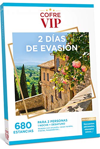 CofreVIP Caja Regalo 2 DÍAS DE EVASIÓN 680 estancias a Elegir en España y Europa para Dos Personas. CofreVIP Caja Regalo 2 DÍAS DE EVASIÓN 680 estancias a Elegir en España y Europa para Dos Personas.
