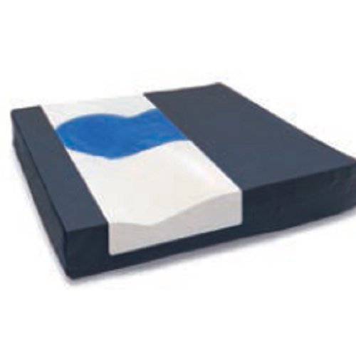 Cojín antiescaras viscoelástico con gel anatómico. Máximo alivio de la presión sobre áreas óseas vulnerables. Con funda transpirable. 41x41x7 cm Cojín antiescaras viscoelástico con gel anatómico. Máximo alivio de la presión sobre áreas óseas vulnerables. Con funda transpirable. 41x41x7 cm
