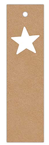 Colgante de regalo en estilo vintage – "Diseño de estrella" AK-11-250 – Cartón colgante de producto colgante de tarjeta colgante – Formato: 27 x 100 mm – 250 unidades