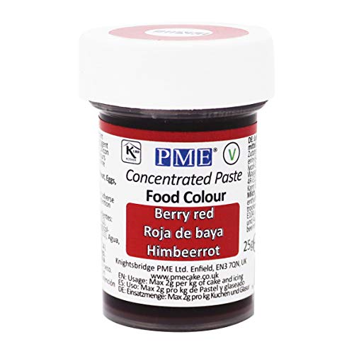 Colorante Alimenticio PME Rojo de Baya 25 g