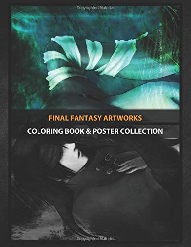 Coloring Book & Poster Collection: Final Fantasy Artworks Vincent Lucrecia Gaming