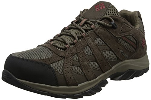 Columbia Canyon Point, Zapatillas de Senderismo Impermeables Hombre, Marrón (Mud, Red Element), 43 EU