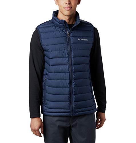 Columbia Powder Lite Chaleco, Hombre, Azul (Collegiate Navy), XL