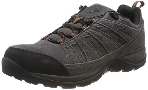 Columbia Redmond V2, Botas de Senderismo de Piel Impermeables para Hombre, Negro (Dark Grey, Dese 089), 40.5 EU