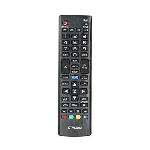 Common TV CTVLG03 mando a distancia universal para control remoto de televisores LG, sin configuración, ergonómico