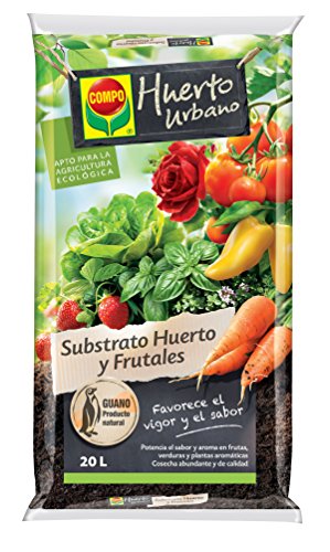 Compo Universal para Frutas, Verduras, Plantas aromáticas y de Interior, Apto para Agricultura ecológica, Substrato de Cultivo, 20 L, 56 x 32 x 8 cm