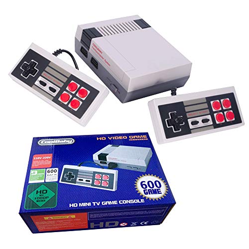 Consola Classic Mini Manija de control doble + salida HDMI- incorporada en 600 videojuegos retro