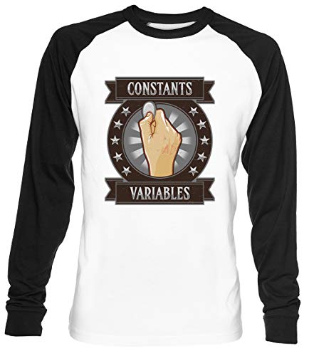 Constantes Y Variables Unisex Blanca De Béisbol Camiseta Hombre Mujer Baseball T-Shirt