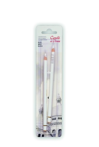Conté à Paris - Set de 2 lápices pastel, color blanco Conté à Paris - Set de 2 lápices pastel, color blanco