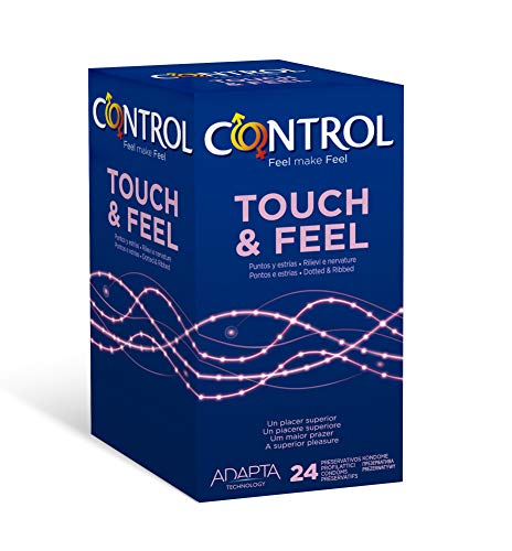 Control Sensual Dot&lines Preservativos - Caja de Condones con Puntos y Estrías, 24 Unidades (Pack Ahorro) Control Sensual Dot&lines Preservativos - Caja de Condones con Puntos y Estrías, 24 Unidades (Pack Ahorro)