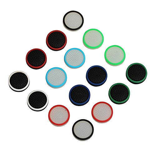 Controlador Thumbstick Grips Caps, Timorn 16 xSilicone Joystick Grips Cubiertas para Joystick Switch NS Joycon Grip Accesorios Joystick analógico